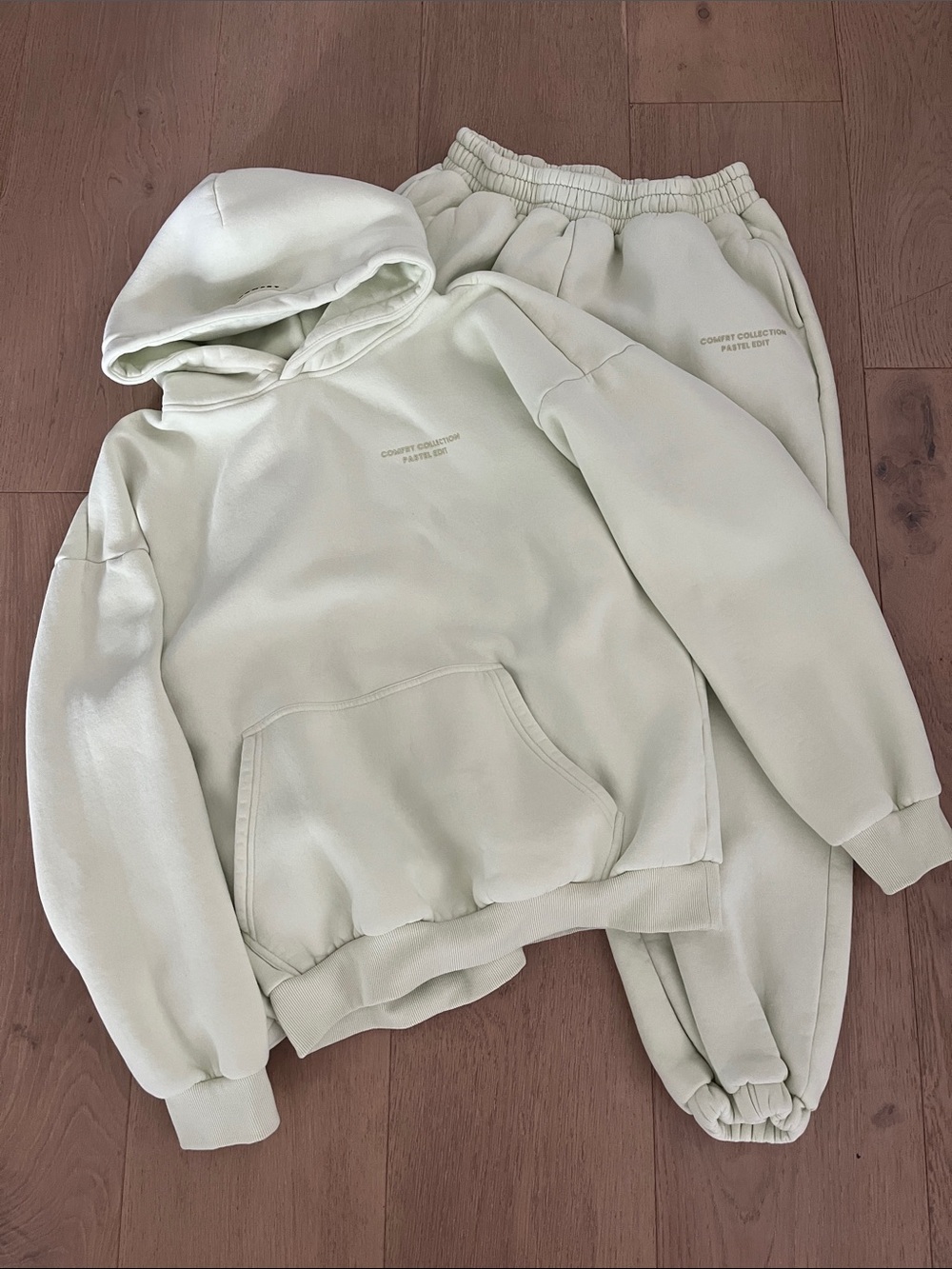 Comfort Collection Pale Green Hoodie & Joggers Set